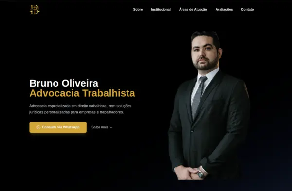 Preview do site Bruno Oliveira