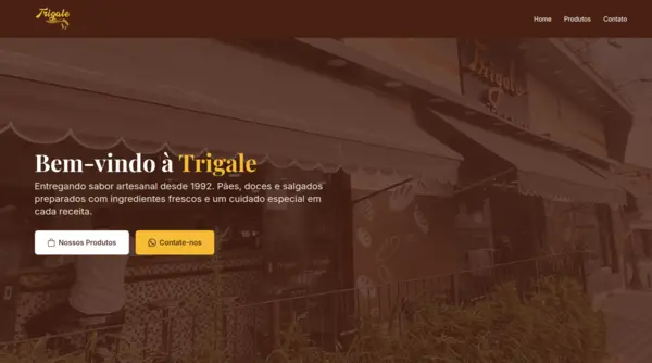 Preview do site Trigale